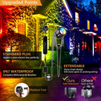 Garden Lights Mains Bs Plug Extendable