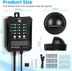 Garden Lights Mains Powered with Timer and Photocell (6 Pack)