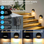Garden Lights Mains Powered with Timer and Photocell (6 Pack)