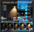 Garden Lights Mains Powered with Timer and Photocell (8 Pack)