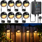 Garden Lights Mains Powered with Timer and Photocell (8 Pack)