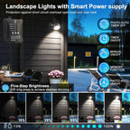 Garden Lights Mains Powered with Timer and Photocell (8 Pack)