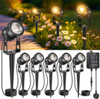 Garden Lights Mains Powered with Timer and Photocell (8 Pack)
