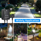 Garden Lights Mains Powered with Timer and Photocell (8 Pack)