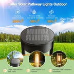 Garden Lights Solar Powered with Warm Tungsten Filament (4 Pack)