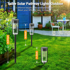 Garden Lights Solar Powered with Warm Tungsten Filament (4 Pack)