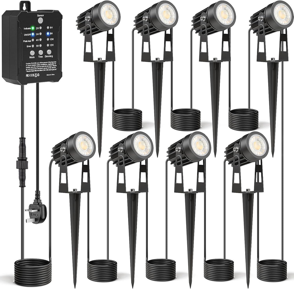 Garden Lights with Transformer Photocell Sensor 68FT Waterproof