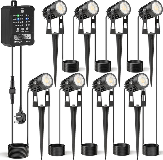 Garden Lights with Transformer Photocell Sensor 68FT Waterproof