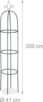 Garden Obelisks 200CM Tall Support for Climbing Plants (Set of 2)