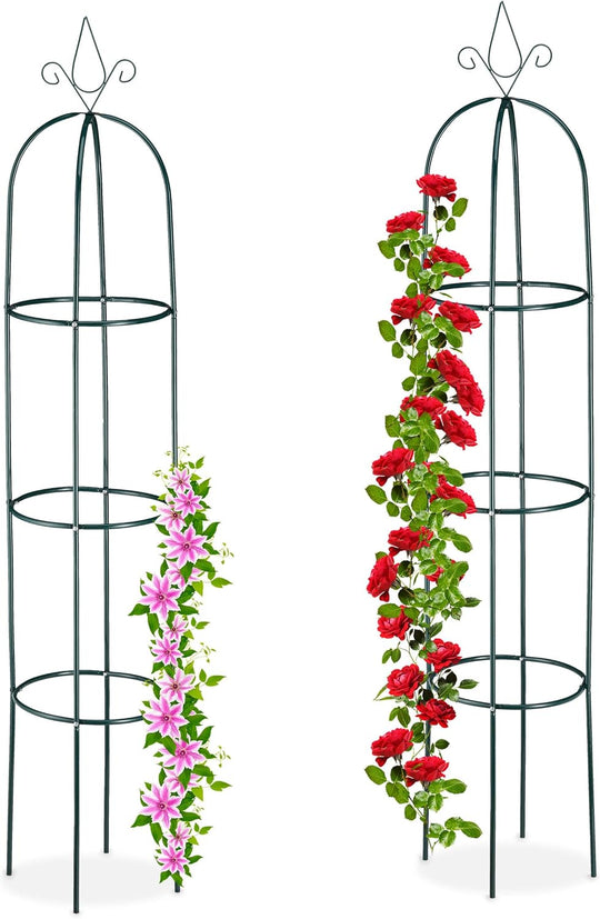 Garden Obelisks 200CM Tall Support for Climbing Plants (Set of 2)