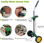 Garden Pot Mover with Adjustable Handle