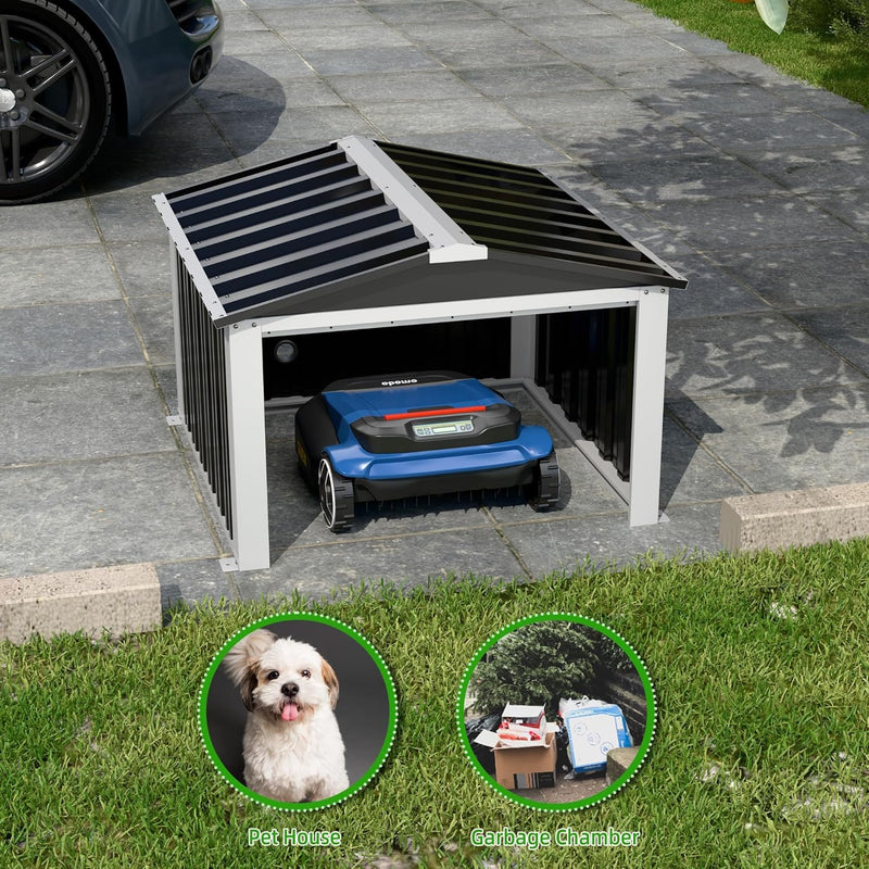 Garden Robot Lawnmower Garage H62cmxw90.5cmxd88.8CM