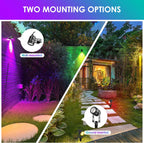 Garden Spike Lights: Colour Changing Lights Mains Powered