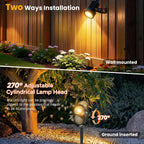 Garden Spotlights Mains Powered with Transformer (6 Pack)