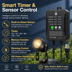 Garden Spotlights Mains Powered with Transformer (6 Pack)