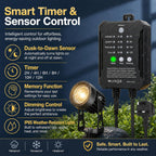Garden Spotlights Mains Powered with Transformer (6 Pack)