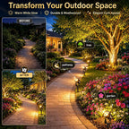 Garden Spotlights Mains Powered with Transformer (6 Pack)