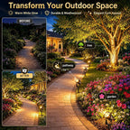 Garden Spotlights Mains Powered with Transformer (6 Pack)