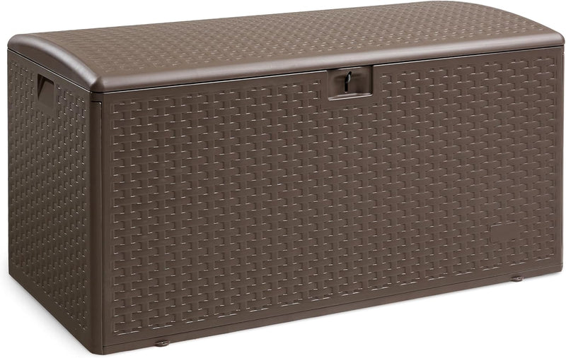 Garden Storage Box with Lockable Lid