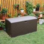 Garden Storage Box with Lockable Lid