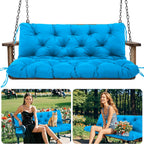 Garden Swing Cushions 3 Seater Waterproof Bench Cushion