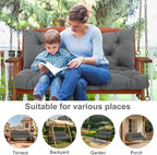 Garden Swing Cushions 3 Seater Waterproof Bench Cushion