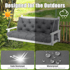 Garden Swing Cushions 3 Seater Waterproof Bench Cushion