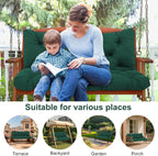 Garden Swing Cushions 3 Seater Waterproof Bench Cushion