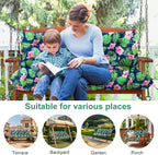 Garden Swing Cushions 3 Seater Waterproof Bench Cushion