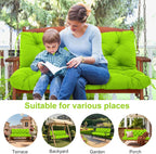 Garden Swing Cushions 3 Seater Waterproof Bench Cushion