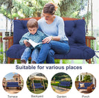 Garden Swing Cushions 3 Seater Waterproof Bench Cushion