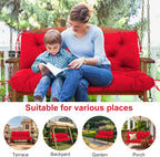 Garden Swing Cushions 3 Seater Waterproof Bench Cushion