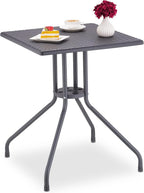 Garden Table Rattan Look Square Hxwxd: 75x61x61CM Balcony