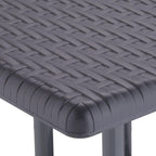 Garden Table Rattan Look Square Hxwxd: 75x61x61CM Balcony