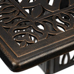 Garden Table with Umbrella Hole Antique Look Cast