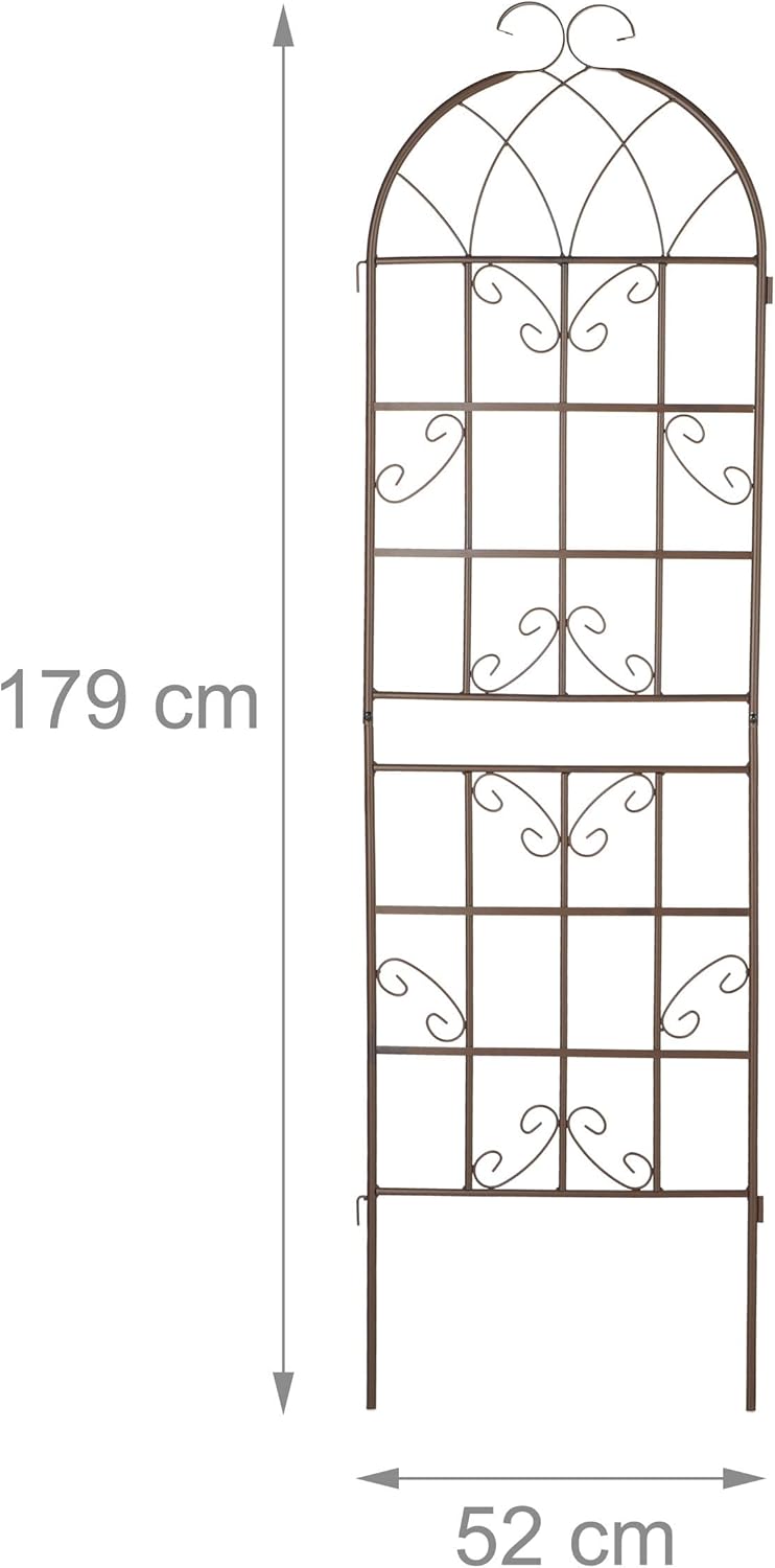 Garden Trellis 179 X 52CM Metal Support (Set of 2)