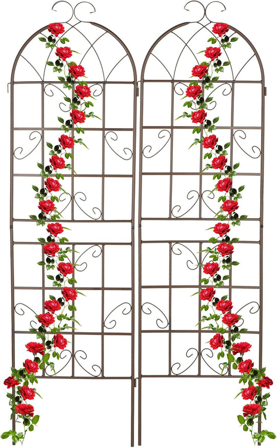 Garden Trellis 179 X 52CM Metal Support (Set of 2)