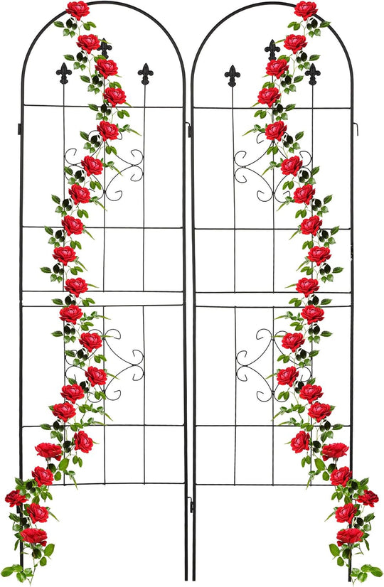 Garden Trellis 180 X 50CM Metal Support (Set of 2)
