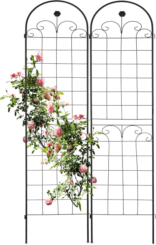 Garden Trellis 180 X 50CM Metal Support (Set of 2)