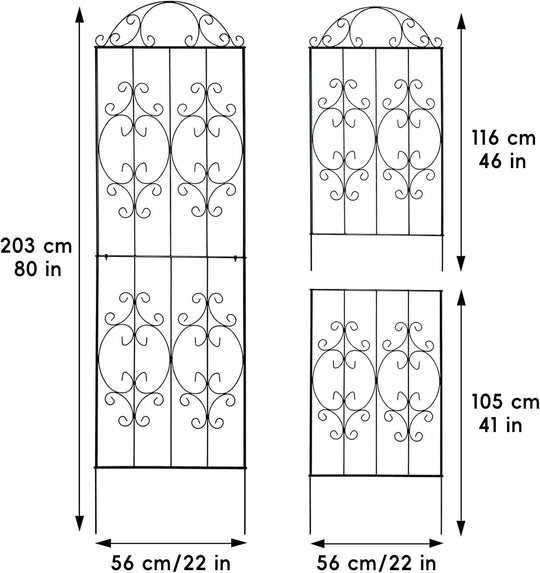 Garden Trellis 203CM.h X 56CM.w (2 Pack)