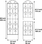 Garden Trellis 203CM.h X 56CM.w Heavy-Duty (2 Pack)