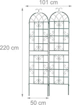 Garden Trellis 220 X 50CM Metal Support (Set of 2)