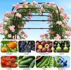 Garden Trellis Arch 210CM Pp-Coated Stainless Steel Metal