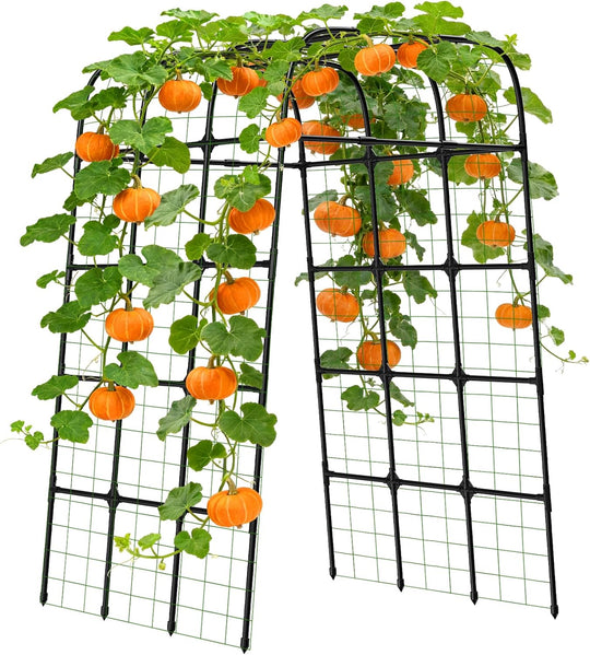 Garden Trellis Arch 210CM Pp-Coated Stainless Steel Metal
