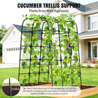 Garden Trellis Arch 210CM Pp-Coated Stainless Steel Metal