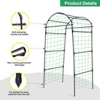 Garden Trellis for Climbing Plants Metal Arch Cucumber