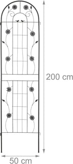 Garden Trellis Hxw 200 X 50CM Metal (Set of 2)