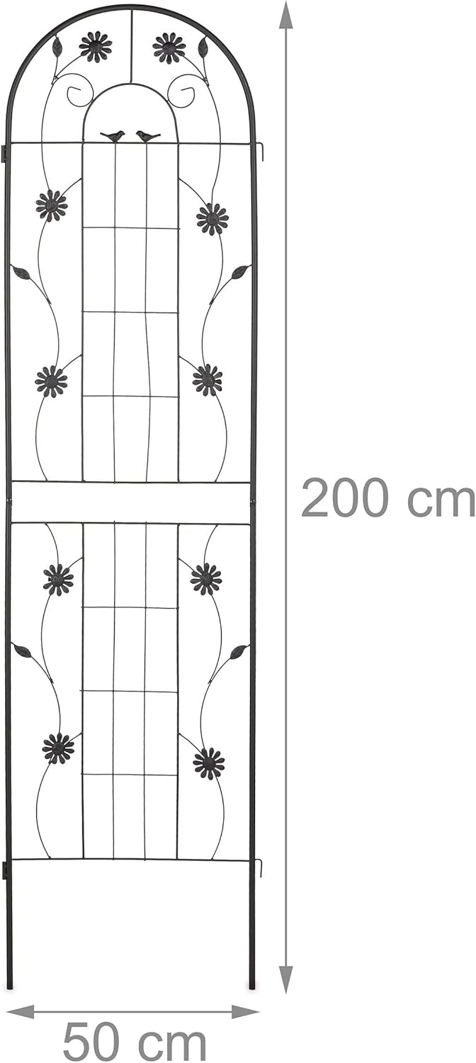 Garden Trellis Hxw 200 X 50CM Metal (Set of 2)