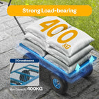 Garden Trolley 400KG Capacity Rotatable Handle Wagon Cart