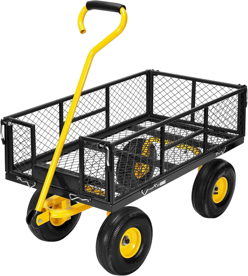 Garden Trolley 400KG Capacity Rotatable Handle Wagon Cart
